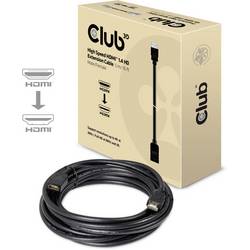 club3D HDMI prodlužovací kabel Zástrčka HDMI-A, Zásuvka HDMI-A 5.00 m černá CAC-1320 4K UHD HDMI kabel