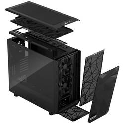 Fractal Design Meshify 2 tower PC skříň černá 3 předinstalované ventilátory