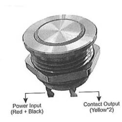 Renkforce RF-4707816 tlačítka zvonku piezo 1násobné nerezová ocel, bílá 24 V/0,3 A