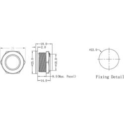 Renkforce RF-4707816 tlačítka zvonku piezo 1násobné nerezová ocel, bílá 24 V/0,3 A