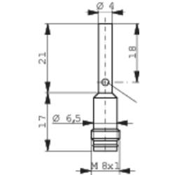 Contrinex indukční senzor přiblížení 4 mm zarovnaná PNP DW-AS-623-04