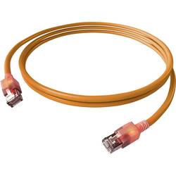 Easylan CS1OOADAD0075 RJ45 síťové kabely, propojovací kabely CAT 6A S/FTP 7.50 m oranžová dvoužilový stíněný, bez halogenů, samozhášecí 1 ks