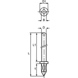 Vogt Verbindungstechnik 1365e.68 konektorový kolík Kontaktní plocha pocínovaný 100 ks (d x š) 15.9 mm x 2.5 mm