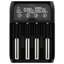 Ansmann Lithium 4 Universalladegerät mit 2x 18650 Akkuzellen (2600mAh) Nabíječka Li-Ion, LiFePO4, NiMH 18500, 18650, 14500, 16340, 17670, 22650, 26650