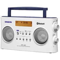 DAB+ rádio Sangean DPR-26 BT, FM, aku, bílá
