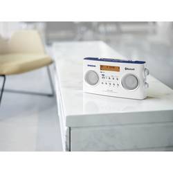 DAB+ rádio Sangean DPR-26 BT, FM, aku, bílá