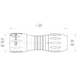 binder 99-0771-002-08 kulatý faston, 1 ks
