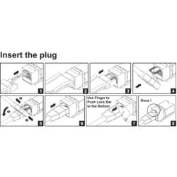 RJ45 vestavný modul S funkcí zablokování Keystone CAT 6A Renkforce KSV10