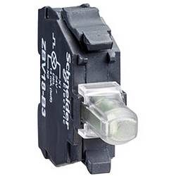Schneider Electric ZBV18B1 Objímka žárovky s bílým LED modulem, 24 v, pro přední panel. Ø 22, se šroubovým připojením Příslušenství pro malé rozvodnice 5 ks