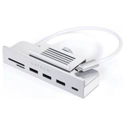 Satechi ST-UCICHS USB Hub 3 + 1 port USB-A, USB-C®, SD, microSD USB 3.0 5 GBit/s stříbrná Clamp Hub