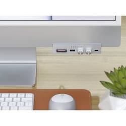 Satechi ST-UCICHS USB Hub 3 + 1 port USB-A, USB-C®, SD, microSD USB 3.0 5 GBit/s stříbrná Clamp Hub