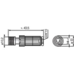 Hirschmann 933 366-100-1 zásuvka vedení černá ELKA 3008 V Provedení Senzorový adaptér 1 ks