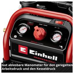 Einhell Professional SILENZZO 18/160, 4020385, Akumulátorový kompresor, 8 bar, 2 válce