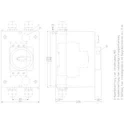 Siemens 3RV1923-1GA00 příslušenství pro výkonový spínač 1 ks (š x v x h) 105 x 155 x 126 mm
