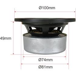 SpeaKa Professional DL-1117 vestavný reproduktor 25 W 8 Ω černá 1 ks