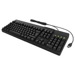 Keysonic KSK-8040U-CR (DE) kabelový klávesnice německá, QWERTZ černá