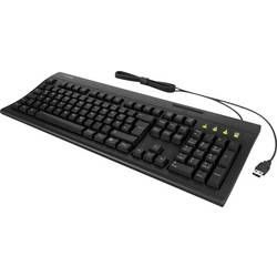 Keysonic KSK-8041U-CR (DE) kabelový klávesnice německá, QWERTZ černá