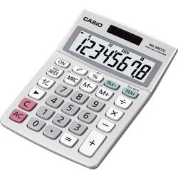 Casio MS-88ECO stolní kalkulačka, displej (počet míst) 8, solární napájení, na baterii, stříbrná