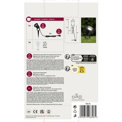 Paulmann 98896 LED zahradní reflektor sada LED GU10 3.5 W černá