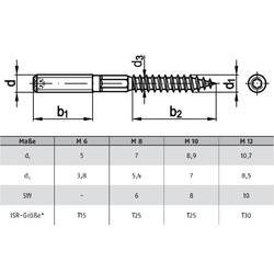 TOOLCRAFT 159652 šroub se závitovým dříkem M10 100 mm ocel galvanizováno zinkem 50 ks