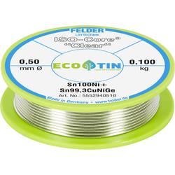 Felder ISO-Core Clear Sn100Ni+ pájecí cín cívka Sn99,25Cu0,7Ni0,05 0.100 kg 0.5 mm