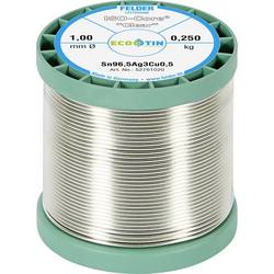 Felder ISO-Core Clear SAC305 pájecí cín cívka Sn96,5Ag3Cu0,5 0.250 kg 1 mm