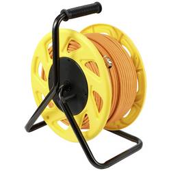 Renkforce RJ45 síťový naviják kabelu CAT 7a S/FTP 90.00 m oranžová kulatý