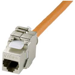 Renkforce RJ45 síťový naviják kabelu CAT 7a S/FTP 90.00 m oranžová kulatý