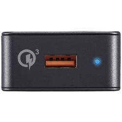 Hama USB nabíječka, 1x USB A , 19.50 W, černá