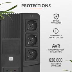 Trust MAXXON POWERSTRIP UPS záložní zdroj 800 VA