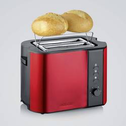 Severin AT 2217 topinkovač kabelové připojení, s funkcí ohřívání pečiva červená (metalíza), černá