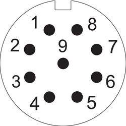 Weipu SP1311 / P 9 II kulatý faston, 1 ks