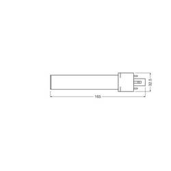 OSRAM HOMELIGHTING 4099854502491 LED trubice Energetická třída (EEK2021) D (A - G) G23 zářivka 4 W denní bílá (Ø) 32.5 mm 1 ks