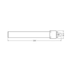 OSRAM HOMELIGHTING 4099854502514 LED trubice Energetická třída (EEK2021) E (A - G) G23 zářivkový tvar 6 W denní bílá (Ø) 32.5 mm 1 ks