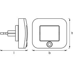 OSRAM HOMELIGHTING Lunetta Hall Sensor White 4099854532153 LED noční světlo
