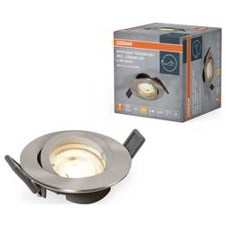 OSRAM HOMELIGHTING 4099854444548 Spotlight Recess Set Incl. Osram LED 4.3W GU10 Brushed Nickel LED stropní svítidlo, LED, GU10, 4.30 W, niklová (kartáčovaná)