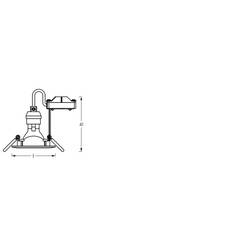OSRAM HOMELIGHTING 4099854444548 Spotlight Recess Set Incl. Osram LED 4.3W GU10 Brushed Nickel LED stropní svítidlo, LED, GU10, 4.30 W, niklová (kartáčovaná)
