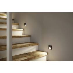 Paulmann 80001 Tsaro eckig 80x36mm Nástěnné vestavné svítidlo, LED, 1 W, černá (matná)
