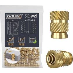 ruthex Závitová vložka Vhodné pro 3D tiskárnu: podporující PLA RX-M5x9.5 GE-M5x95-001