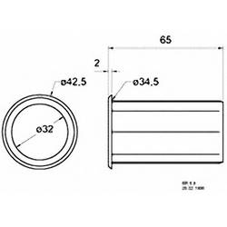Visaton 5212 basová reflexní trubka 65 mm vnitřní Ø:65 mm