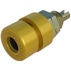Hirschmann Test & Measurement BIL 30 Au zdířka pro banánek zásuvka, vestavná vertikální Ø pin: 4 mm žlutá 1 ks