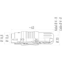 binder 99-4813-00-05 kulatý faston, 1 ks