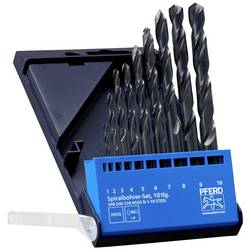 PFERD TOOLS 25298001 SET DIN 338 HSSG N 1-10 STEEL 10TLG sada spirálových vrtáku do kovu 10dílná 1 mm, 2 mm, 3 mm, 4 mm, 5 mm, 6 mm, 7 mm, 8 mm, 9 mm, 10 mm 1