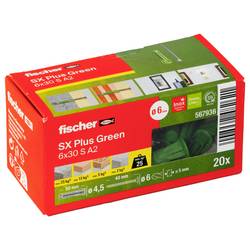 Fischer 567936 SX Plus Green hmoždinka 20 ks