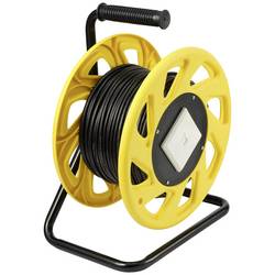 Renkforce RJ45 síťový naviják kabelu CAT 6A S/FTP 60 m černá krytí PUR