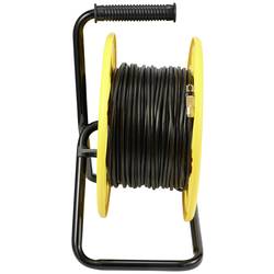 Renkforce RJ45 síťový naviják kabelu CAT 6A S/FTP 60 m černá krytí PUR