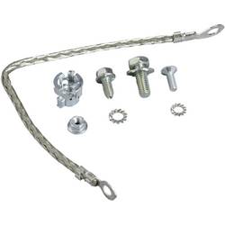 Schneider Electric LVS08910 PrismaSeT-P, zemnicí kabel, flexibilní, 6mm², s kabelových oček o Ø 4 mm a o Ø 6 mm, délka = 200 mm Příslušenství pro malé
