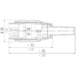binder 09-0036-00-03 kulatý faston, 1 ks