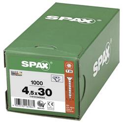 SPAX 1191010450305 R 88091 Senkkopf/T-STAR šroub do dřeva 4.5 mm 30 mm T-STAR plus ocel WIROX 1000 ks