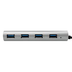 LogiLink UA0309 USB Hub 4 porty USB-A USB 3.1 Gen1 5 GBit/s s konektorem USB C šedá UA0309